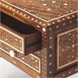 Beaumont Lane Contemporary Wood And Bone Inlay Accent Chest in Brown