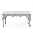 Beaumont Lane Modern Wood Traditional Powder Gray Finish Bench