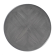 Beaumont Lane Modern Traditional Round Gray Finish Wood Lamp Table