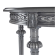 Beaumont Lane Modern Traditional Round Gray Finish Wood Lamp Table