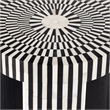 Beaumont Lane Transitional Bone Inlay Side Table In Black And White