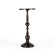 Beaumont Lane Transitional Round Bronze Aluminum Pedestal End Table