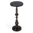 Beaumont Lane Transitional Round Bronze Aluminum Pedestal End Table