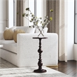Beaumont Lane Transitional Round Bronze Aluminum Pedestal End Table