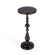 Beaumont Lane Transitional Round Bronze Aluminum Pedestal End Table