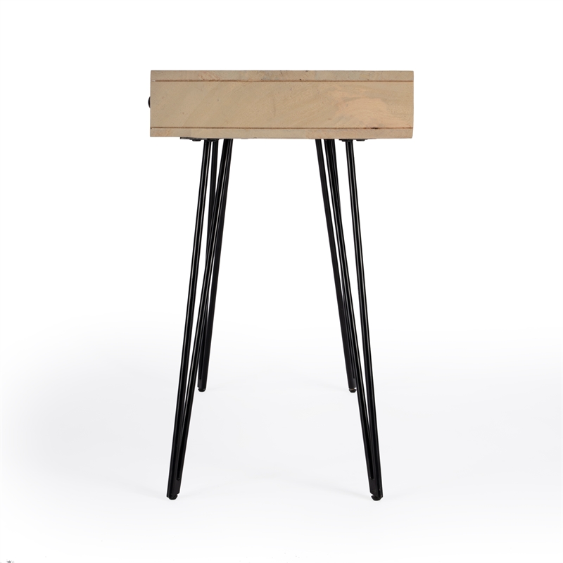 Beaumont Lane Wood Mid-Century Reversible 2 Drawer Writing Desk