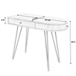 Beaumont Lane Wood Mid-Century Reversible 2 Drawer Writing Desk