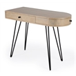 Beaumont Lane Wood Mid-Century Reversible 2 Drawer Writing Desk