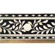 Beaumont Lane Modern Black And White Bone Inlay Writing Desk