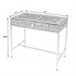 Beaumont Lane Modern Black And White Bone Inlay Writing Desk