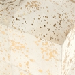 Beaumont Lane Transitional Hair on Hide with Gold Spots Ottoman