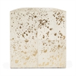 Beaumont Lane Transitional Hair on Hide with Gold Spots Ottoman