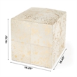Beaumont Lane Transitional Hair on Hide with Gold Spots Ottoman