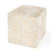 Beaumont Lane Transitional Hair on Hide with Gold Spots Ottoman