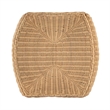 Beaumont Lane Modern Coastal Rattan End Table in Brown Finish