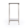 Beaumont Lane Contemporary Marble Side Table in White Finish