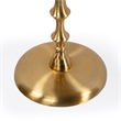Beaumont Lane Contemporary Metal Side Table in Shiny Gold Finish