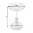 Beaumont Lane Contemporary Aluminium Side Table in Metal Finish