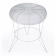 Beaumont Lane Modern Decorative Bright White Wire Iron Accent Table