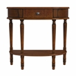 Beaumont Lane Traditional Wood Demilune Console Table - Antique Cherry