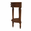 Beaumont Lane Traditional Wood Demilune Console Table - Antique Cherry