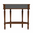 Beaumont Lane Traditional Wood Demilune Console Table - Antique Cherry
