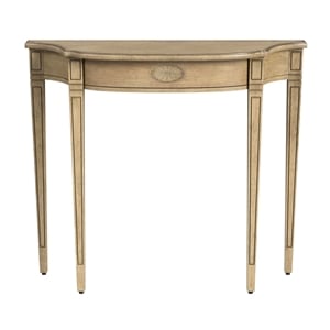 Beaumont Lane Modern Transitional Antique Beige Wood Console Table