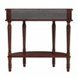 Beaumont Lane Traditional Handmade Demilune Console Table - Cherry Brown