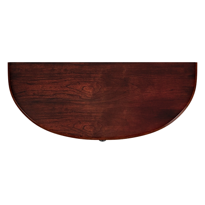 Beaumont Lane Traditional Handmade Demilune Console Table - Cherry Brown