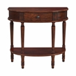 Beaumont Lane Traditional Handmade Demilune Console Table - Cherry Brown