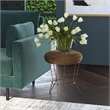 Beaumont Lane Contemporary Gold Decorative Wire Accent Table