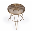 Beaumont Lane Contemporary Gold Decorative Wire Accent Table