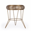 Beaumont Lane Contemporary Gold Decorative Wire Accent Table