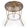 Beaumont Lane Contemporary Gold Decorative Wire Accent Table