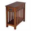 Beaumont Lane Wood Transitional One- Drawer Side Table - Brown