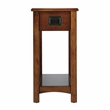 Beaumont Lane Wood Transitional One- Drawer Side Table - Brown