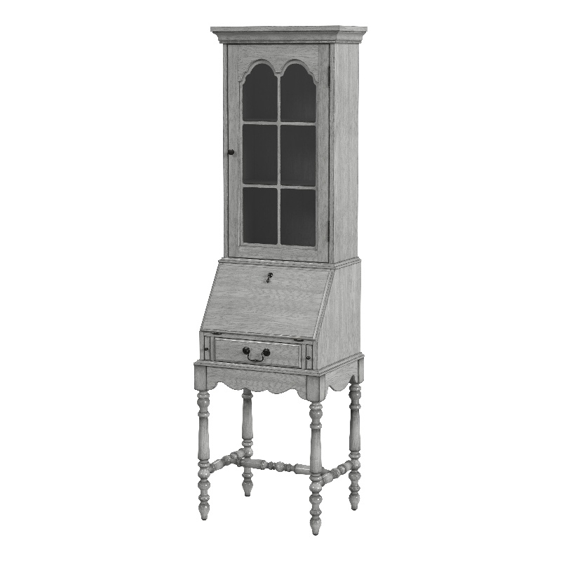Beaumont Lane Modern Wood Traditional Gray Finish Secretary Desk
