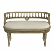 Beaumont Lane Traditional Upholstered Bench in Antique Beige