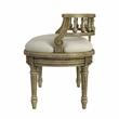 Beaumont Lane Traditional Upholstered Bench in Antique Beige