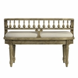 Beaumont Lane Traditional Upholstered Bench in Antique Beige
