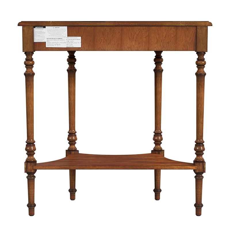 Beaumont Lane Traditional Antique Cherry Demilune Console Table