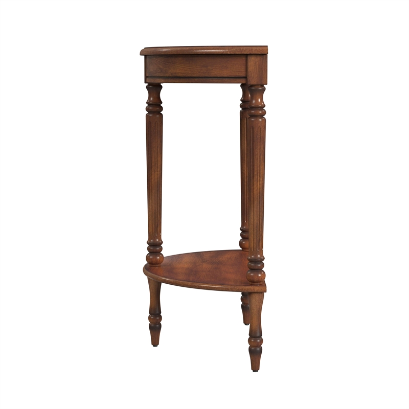 Beaumont Lane Traditional Antique Cherry Demilune Console Table