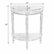 Beaumont Lane Traditional Antique Cherry Demilune Console Table