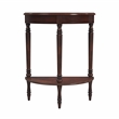 Beaumont Lane Traditional Demilune Console Table in Cherry Brown