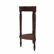 Beaumont Lane Traditional Demilune Console Table in Cherry Brown