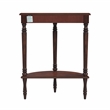 Beaumont Lane Traditional Demilune Console Table in Cherry Brown