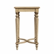 Beaumont Lane Traditional Solid Wood Inlay Accent Table in Antique Beige