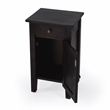 Beaumont Lane Transitional Solid Wood Accent Table in Dark Brown