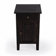 Beaumont Lane Transitional Solid Wood Accent Table in Dark Brown