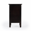 Beaumont Lane Transitional Solid Wood Accent Table in Dark Brown